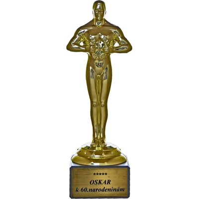 Soška Oscar k 60. narodeninám