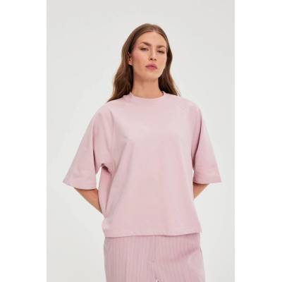 Moodo Розов оверсайз суитшърт Moodo Moodo | Rozov | ЖЕНИ | XS