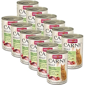 Animonda Carny Adult - Пиле, пуйка и заек 12 x 400 г