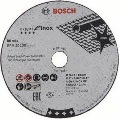 BOSCH Řezný kotouč na nerez Expert for Inox 5ks 76x1x10mm 2.608.601.520