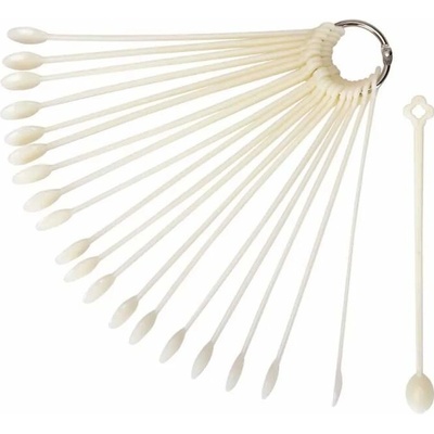 Starnails Vzorník na UV gel/ gel lak/ lak, NATURAL tvar lžička, vějíř