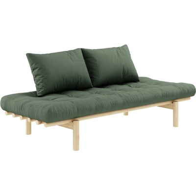 Karup Design PACE SOFA natural pine z borovice 75*200 cm olive green