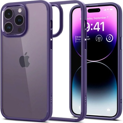 Spigen Противоударен Калъф за iPhone 14 Pro, Spigen Ultra Hybrid Case, Лилав (ACS05577)