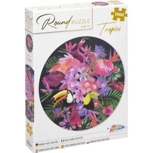 Grafix Кръгъл пъзел Grafix от 1000 части - Тропически свят (400054)