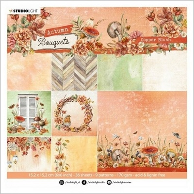 Blok podkladových papírů Studio Light "Autumn Bouquets", 36 l. - Podzim na zahradě