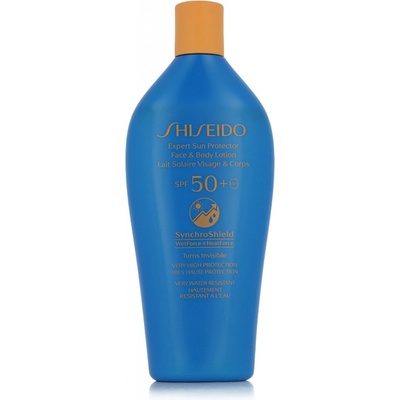 Shiseido voděodolné ochranné mléko na obličej a tělo SPF50+ (Expert Sun Protector Face & Body Lotion) 300 ml