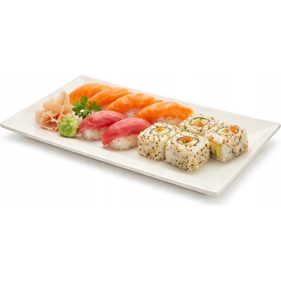 Porcelánový talíř obdélníkový Altom Design Regular krémový 31 cm