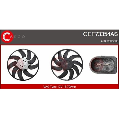 Větrák, chlazení motoru CASCO CEF73354AS