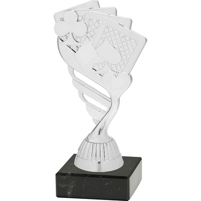 Soška KARTY M/P432 Soška stříbrná výška 15 cm