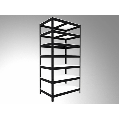 Biedrax Regál 50 x 90 x 270 cm 7 políc čierny
