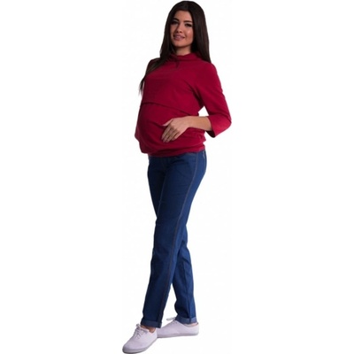 Be MaaMaa těhotenské kalhoty světlý jeans