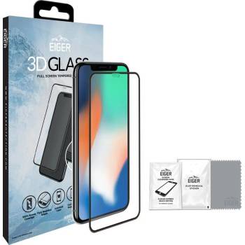 Eiger Удароустойчив Протектор за iPhone 11 Pro/XS Max, EIGER 3D Glass, Черен (EGSP00296)