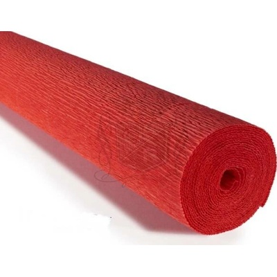 Italský krepový papír Cartotecnica Rossi 180g (50 x 250cm) - světle červená 618