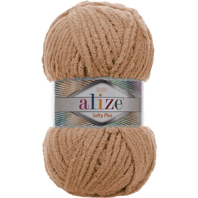 Alize příze Softy Plus 199 oříškově hnědá