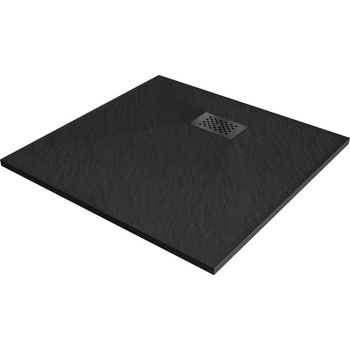 Mexen Hugo квадратен душ поднос SMC 80 x 80 cm, черен, черна маскировка - 42708080-B (42708080-B)