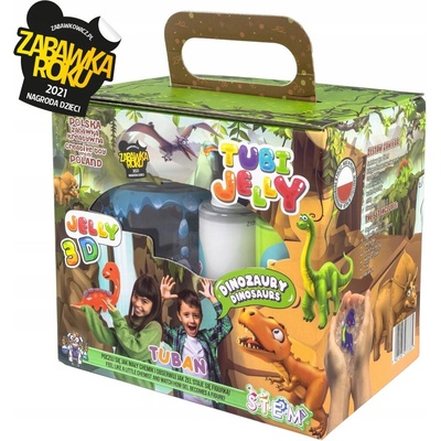 Tuban Tubi Jelly set 6 farieb + malé akvárium Dinosaury