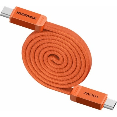 Momax DC88 Mag.Link magnetický nabíjací a dátový USB-C na USB-C 1m oranžový
