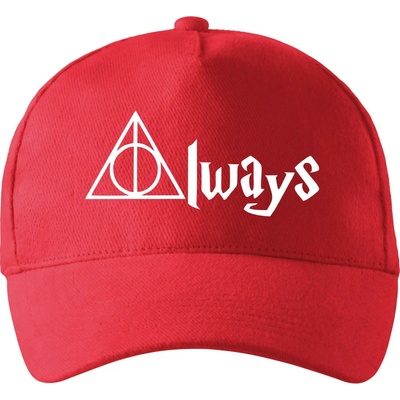 Harry Always so zahnutým šiltom a mosaznou sponou Červená