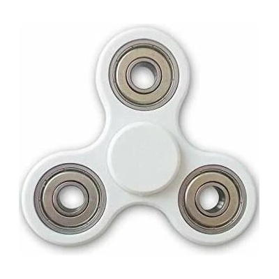 FIDGET SPINNER ANTISTRESOVÁ HRAČKA BÍLO STŘÍBRNÁ