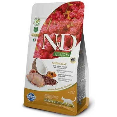 N&D Cat Grain Free QUINOA Skin&Coat QUAIL 2 x 1,5 g
