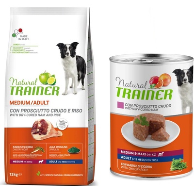 Natural Trainer Medium Adult Prosciutto a ryža12 kg