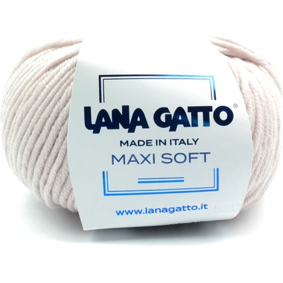 Lana Gatto pletací příze vlna merino MAXI SOFT slonová kost