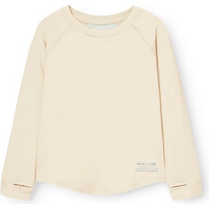 Mini A Ture Детска спортна тениска Mini A Ture Kid's Matcarab L/S T-Shirt Sport shirt - Papyrus White - размер 140 (704-5761-0316)