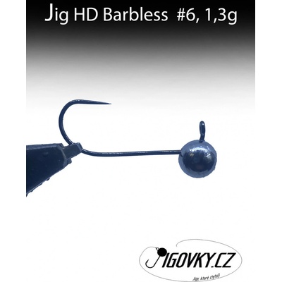 Jigovky.cz Jigová hlava HD BARBLESS vel.6 1,3g 5 ks