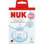 Nuk FIRST CHOICE ШИШЕ СОК Temperature Control, 150мл, 6м+, Тюлен, син (10215436)