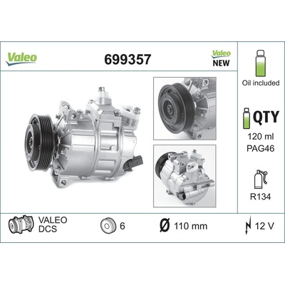 Kompresor, klimatizace VALEO 699357