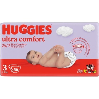 HUGGIES Ultra Comfort Jumbo 3 5-8 kg 56 ks