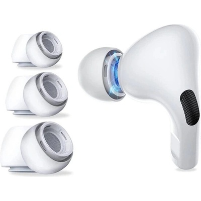 Tech-Protect pre AirPods Pro 1 / 2 veľkosti S / M / L biele 3 ks