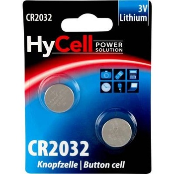 HyCell CR2032 литиева монетна клетка, 3 V, 200 mA, 2 бр. , HyCell BR2032, DL2032, ECR2032, KCR2032, KL2032, KECR2032, LM2032 (5020202) (5020202) (5020202)