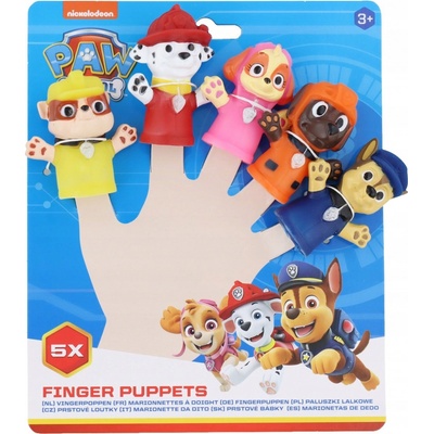 Teddies Maňásek prstový 5ks Tlapková patrola guma 6cm – Zboží Dáma