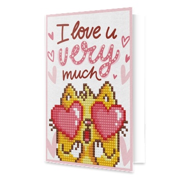 Image 1 of Diamond dotz Обичам те! - диамантена картичка ddg. 002