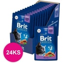 Kapsičky pre mačky Brit Premium Cat Cod Fish 24 x 100 g
