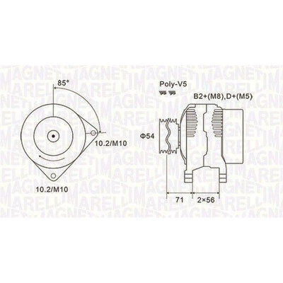 generátor MAGNETI MARELLI 063731833010