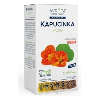 Avropa KAPUCÍNKA větší bylinné kapky 50 ml