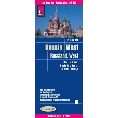World Mapping Project Reise Know-How Landkarte Russland West.. West Russia Russie ouest Rusia occidental