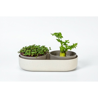 Plastia Veľká farma Microgreens+Regrow - slonová kosť s kávovou usadeninou 196029
