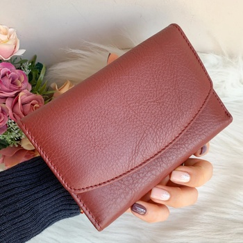 Image 1 of Портмоне Естествена Кожа Бордо- Модел 1866