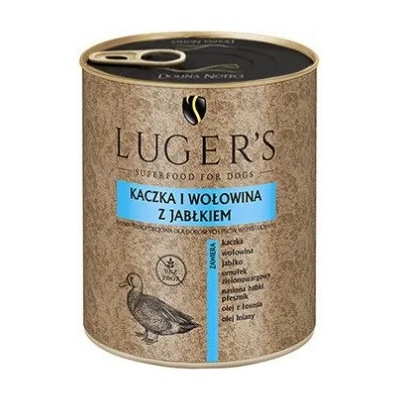 Luger’s Superfood Luger`s Adult Dog Duck & Beef with apple - Консервирана храна за израснали кучета с патешко и говеждо с ябълки 800 гр