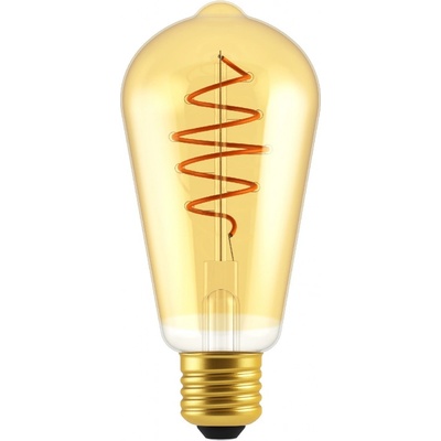 Nordlux LED žárovka Spiral Deco Edison Gold 4,9W E27 2200K zlatá