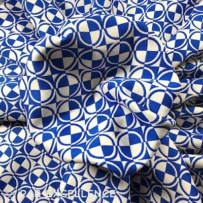 Jacquard double face modrobiely ART 9717