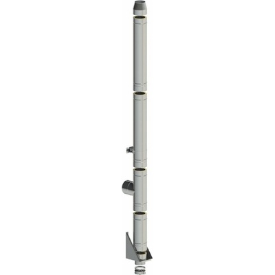Checz Třívrstvý nerezový 150 mm 2 m