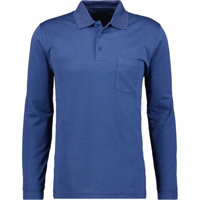 Ragman pánská košile 5493691 795 polo LS fish net 795 ROYAL ROYAL