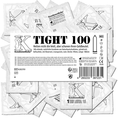 Kondomotheke TIGHT: 100 tighter condoms