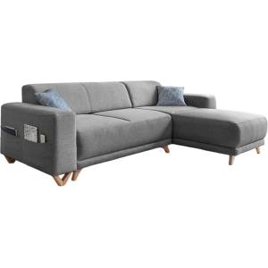Miuform Сив разтегателен/с място за съхранение ъглов диван Classy Sophie - Miuform (B577LIN18)
