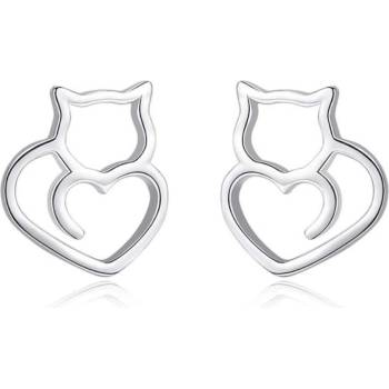 Silenti Jewelry Сребърни обеци "Kitty