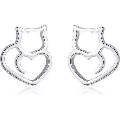Silenti Jewelry Сребърни обеци "Kitty